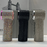 Mini ventilateur à cils en strass brillant, USB, portable, pour extensions de cils, sécheur à diamants, souffleur d'air, usage en salon