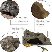Ama-zon Offre Spéciale Cacher Cave Terrarium Cachette Reptile Accessoires Cave Pour Reptile Hamster Serpent Lézard Tortue Tortue
