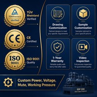 Compresseur d'air rotatif à vis diesel portable, haute performance, SDP 1200L, économie d'énergie, faible consommation de carburant, silencieux, durable