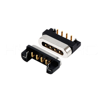 HytePro-mini conector magnético a usb, 4 pines, impermeable, con pogo digital