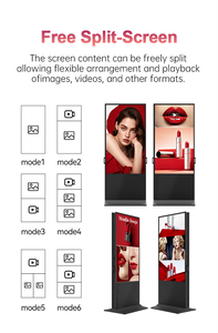 Double Sided Digital Poster Speaker Shopping Mall Wayfinding Education Floor Standing Android OS Advertising SDK FL43-B350-LDZ F - Product Image 4