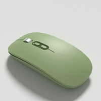 Mouse Isi Ulang Terlaris Mode Ganda BT 2.4G USB Mouse Nirkabel Tanpa Suara untuk Komputer Laptop Tablet Macbook