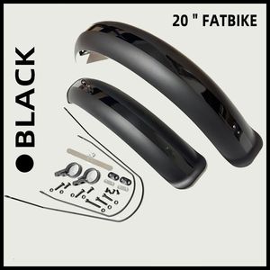 Guardabarros para Bicicleta de Neumáticos Anchos, Guardabarros para Bicicleta de Nieve, 20"x3, 20"<span class=keywords><strong>x4</strong></span>, 20"x5, 24"<span class=keywords><strong>x4</strong></span>, 26"<span class=keywords><strong>x4</strong></span>, Guardabarros Delanteros y Traseros Resistentes para Ciclismo, Piezas de Bicicleta - Product Image 3