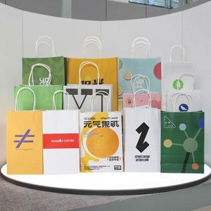 Bolsas de Papel Kraft al por Mayor con Asas para Venta Minorista de Ropa, Bolsas de Compra Recicladas Personalizadas con Logotipo de Fábrica - Product Image 3