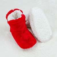 Femme Femme Femme Dames Hiver Fuzzy Rose Plush Indoor Home Anti-slipper Slipper Boots Booties With Sherpa Fleece Doublure