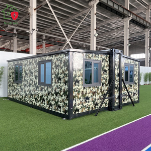 บ้านคอนเทนเนอร์สำเร็จรูปโครงเหล็กชุบสังกะสีกันแผ่นดินไหว ผนังแซนด์วิช กันน้ำ บรรจุภัณฑ์แบบแบน พับเก็บได้ เคลื่อนย้ายสะดวก - Product Image 3