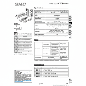 SMC Pneumatics Air Slide Table (Tabla de deslizamiento de aire) - Product Image 1