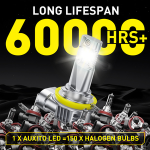 Ampoules de phare LED AUXITO A1 H11 11V 18V 20W 2500LM 6500K Blanc 1:1 Ampoules de phare HID - Product Image 4