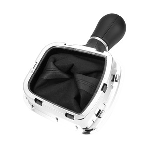 Volkswagen Polo 6C Gear <b>Shift</b> <b>Knob</b> Cover Black Leather 5 Speed 6 Speed Manual Transmission 2015 2018 - Product Image 3