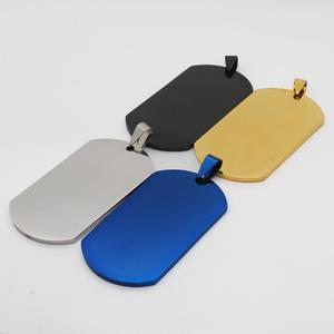 Giá rẻ không gỉ trống Đen dogtag tùy chỉnh kim loại <span class=keywords><strong>Dog</strong></span> Tag - Product Image 1