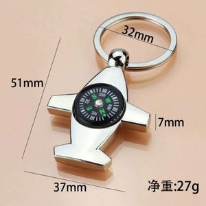 Aircraft Keychain Blank Custom Alloy Metal Silver Engines Airplane Plane Pendant Promotion Metal Charms Aircraft Blank Key Chain - Product Image 3
