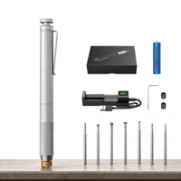 Stylo de gravure électrique, mini-meuleuse, 1000 mAh, rechargeable par USB, en acier inoxydable, 20000 tr/min, graveur sans fil silencieux pour le métal