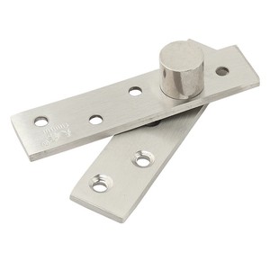 Bisagra giratoria de 360 grados de acero inoxidable oculta para puertas de madera, acabado cepillado, tamaño métrico - Product Image 1