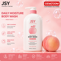 Gel Douche Hydratant et Nettoyant Doux à la Pêche Fraîche 1000ml, Parfum Longue Durée, Marque Privée OEM ODM