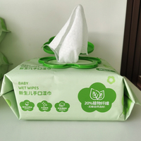 Lingettes humides pour bébé, non tissées, bio, en gros, 80 pièces, logo personnalisé OEM, non parfumées, douces, écologiques, lingettes nettoyantes pour les mains et le visage