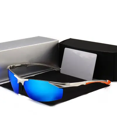 Nouvelles lunettes de soleil en aluminium et magnésium lunettes de soleil pour hommes lunettes de conduite polarisées HD lunettes de conduite d'équitation femmes