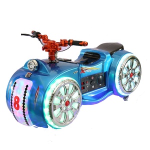 Coche Eléctrico de Juguete <span class=keywords><strong>Kidzone</strong></span> para Niños - Parque de Trampolines de Fibra de Vidrio al Aire Libre con Batería y Música - Product Image 1