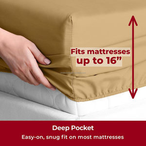 Draps <span class=keywords><strong>de</strong></span> lit brodés en microfibre brossée super douce, 4 pièces, taille King, prix usine Chine, vente chaude - Product Image 2