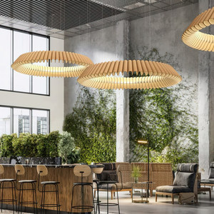 Lustre ovale à six têtes, lampe LED à économie d'énergie pour éclairage domestique - Product Image 3