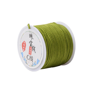 Fil de jade de qualité C, rond, ethnique, 2 mm, 12 m de long, cordon haute ténacité pour la fabrication de bijoux, artisanat, bracelet, collier, tissage DIY - Product Image 5