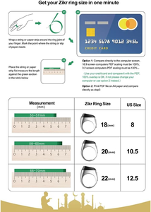 IQibla Smart Tasbih Zikr Ring Prière musulmane Priez <span class=keywords><strong>les</strong></span> musulmans Tally Tasbeeh Counter Smart Zikr Ring - Product Image 6