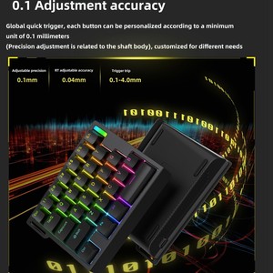 Teclado para Juegos con Cable Zoya HE30/8K, Eje Magnético, Una Mano, Respuesta Rápida, Activación Rápida, Parada de Emergencia - Product Image 4