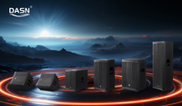 Enceintes de Monitoring Professionnelles DASN K12MDC 2000W 12 Pouces DSP Actives Coaxiales avec Woofer en Bois pour Scène, Studio, Groupe, DJ et Chanteur