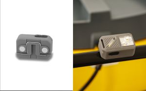 Faro con Sensor de movimiento recargable de plástico LED Industrial de 300 lúmenes, diadema ajustable resistente al agua con carga USB-C para exteriores - Product Image 4