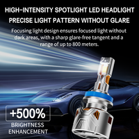 Nouveau phare de voiture HAIZG 360W haute puissance C15 LED avec 6 tubes en cuivre et boîtier en aluminium