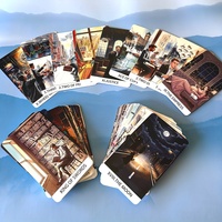 Vente en gros de cartes de tarot originales City Pulse, jeu de 78 cartes, 350 g, 2,75 x 4,72 pouces, écologiques, couleur intégrale, portables, OEM personnalisés en stock