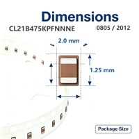 Condensateur céramique multicouche 0805 2012 MLCC 4,7μF 10V X7R ±10% CL21B475KPFNNNE pour appareils IoT, original et authentique