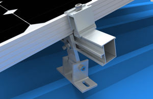 Supports solaires de système de montage de toit en métal d'installation de haute rigidité sans pénétration Klip-lok - Product Image 5