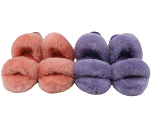Pantuflas de Mujer, Abiertas, de Felpa, Cómodas, Cálidas, <span class=keywords><strong>para</strong></span> el Hogar y <span class=keywords><strong>para</strong></span> <span class=keywords><strong>Salir</strong></span>, Antideslizantes, en Varios Colores, con Logotipo Personalizado ODM - Product Image 2