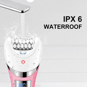 Depiladora VGR V-759 IPX6 para Mujer, Afeitadora Eléctrica, Kit de Cuidado Personal, Eliminación de Callosidades para Rostro, Cuerpo, Ingle, Recortadora de Vello, Depilación de Bikini - Product Image 5