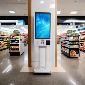 Kiosque tactile de restauration rapide pour cantine scolaire, système Android 23,8 pouces, logo personnalisé, machine de paiement en libre-service - Product Image 6