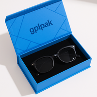 Vente en gros boîtes d'emballage pour lunettes optiques uniques normales impression de logo étui à lunettes magnétique boîte à lunettes rabattable pour hommes et femmes