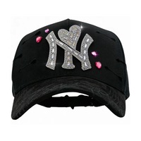 Casquette de baseball sportive brodée à visière incurvée NY Chrome, modèle 5 panneaux, pour hommes, vente en gros