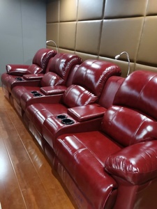 Ensemble de canapés en tissu microfibre <span class=keywords><strong>moderne</strong></span>, meubles de luxe, fauteuils inclinables <span class=keywords><strong>électrique</strong></span>s, salon, fauteuils inclinables <span class=keywords><strong>électrique</strong></span>s avec chargeur sans fil - Product Image 3