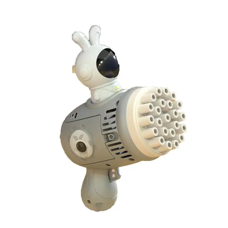EPT OEM 23 홀 플라스틱 전기 야외 버블 장난감 만화 공간 토끼 버블 메이커