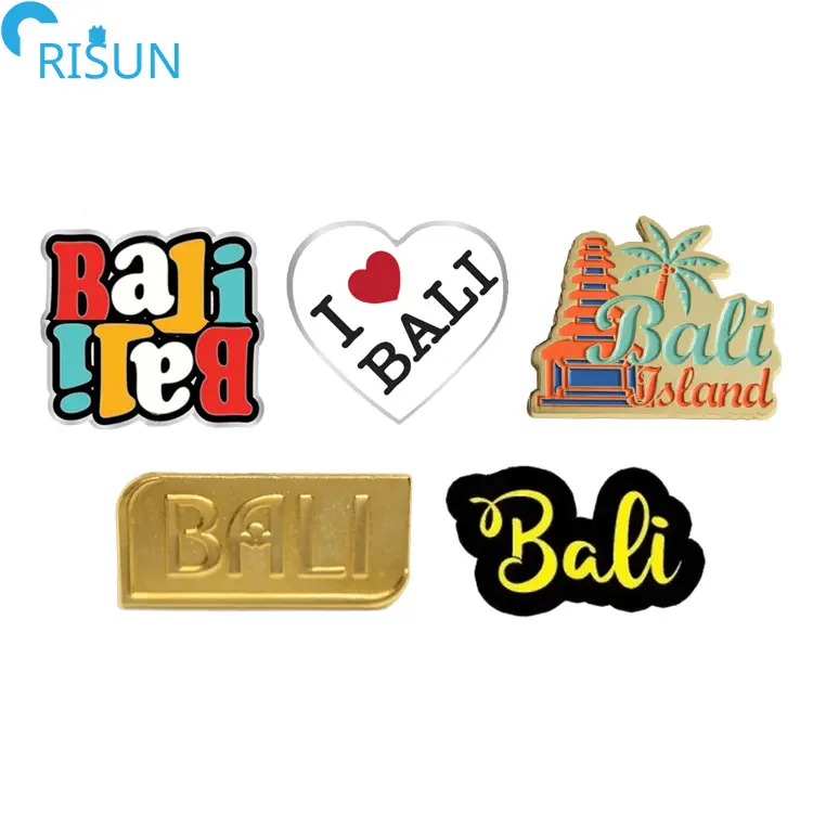 Souvenir disesuaikan Enamel lembut Bali lencana Pin kerah Pin lencana bros kustom Bali Pin Enamel