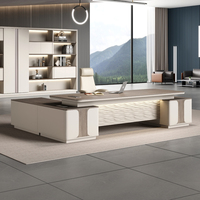 Muebles de Oficina Modernos, Diseño de Escritorio de Oficina de Madera, Escritorio de Oficina Ejecutivo, Escritorio de Oficina de Gerente de Lujo