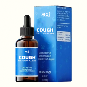 Gouttes à base de plantes pour la toux canine et féline, marque privée OEM - Soulagement, soutien immunitaire, vitamines, minéraux, apaisant pour la gorge, huile de poisson - Qualité supérieure - Product Image 1