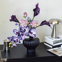 Bionische Phalaenopsis Orchideeënboeket Kunstzijde Bloemdecoratie Woonkamer Luxe Bloemstuk Handgeknoopt Bruidsboeket