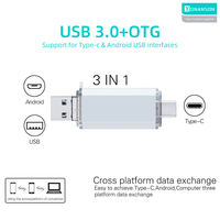 Clé USB Type C en métal 3-en-1 personnalisable avec logo, USB 3.0 32 Go 64 Go, USB 2.0 8 Go 16 Go 128 Go, Clé USB promotionnelle – Offre Spéciale
