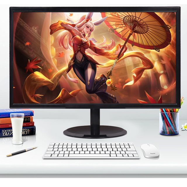 High Quality Computer Display 24 Inch Indoor Monitor with 2 Speaker