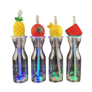 Dessin animé mignon Animal LED couleur claire jus de fruit bouteille d'eau en <span class=keywords><strong>plastique</strong></span> PET boisson cour tasse <span class=keywords><strong>fou</strong></span> boire LED enfants fête - Product Image 6