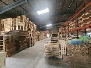 Palettes en bois estampillées à double face séchées au four, prêtes à l'exportation pour le fret international, expédition industrielle conforme aux normes mondiales - Product Image 2