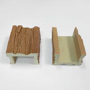 Bán Buôn Thấp Moq Polyurethane PU Trang Trí Giả Gỗ Chùm Không Thấm Nước Trần Dầm Bằng Gỗ Cho Trong Nhà Và Ngoài Trời - Product Image 2