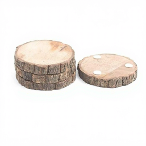 Hot Sale Classic Eco-Friendly Round Mango Wood & Bark <b>Drink</b> <b>Coasters</b> for Kitchen Use Uttar Pradesh New Quality Handicraft Brand - Product Image 1