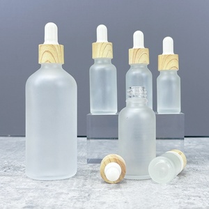 Hot Sale 5ml 10ml 15ml 30ml 50ml 100ml <b>Empty</b> Liquid Serum <b>Bottles</b> Matte Transparent Essential Oil Glass Dropper <b>Bottle</b> - Product Image 1